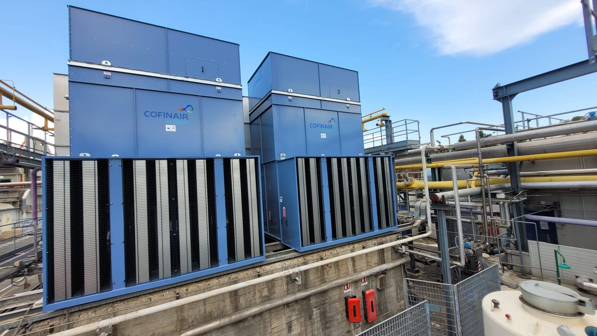 Evaporative condenser CFR-C for centrale del Latte di Roma
